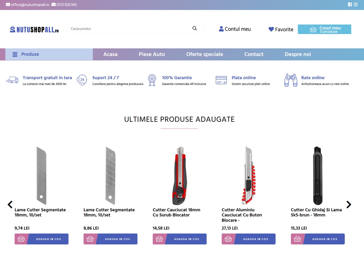 NutuShopall.ro - Prezentare companie și servicii